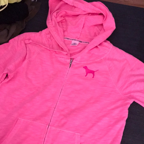 Love Pink slub knit hoodie - Picture 2 of 3